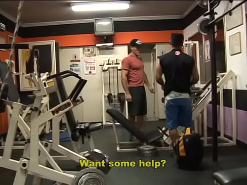 Gay guys Arnold and Luke with muscle bodies suck and fuck after gym workout