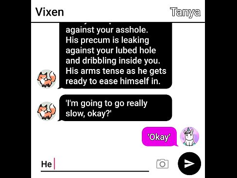 Girl loses her anal virginity to me sext roleplay