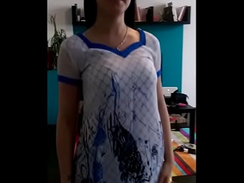 Homely girl trying salwaar kameez