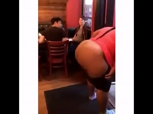 Fat Woman Moons And Smacking Her Ass