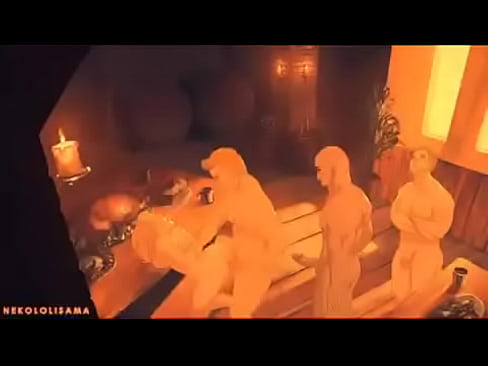 Darkness gets gangbang