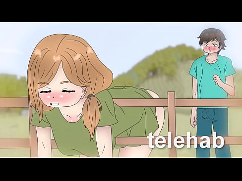 Steve fucked a girl stuck in a fence ! Hentai anime