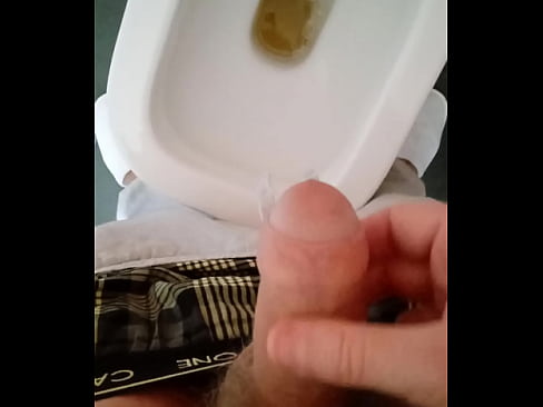 I'm pissing almost on a big ass!