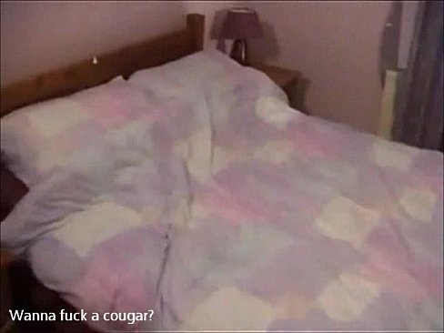In squeaky bed with a cougar