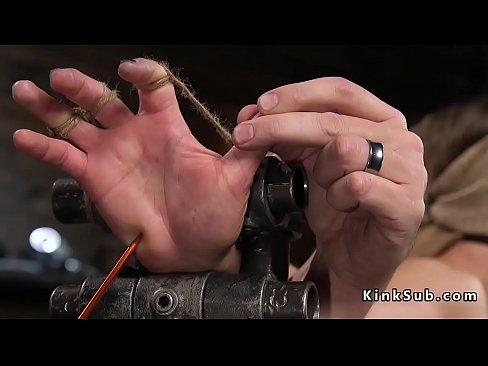 Anal hooked and pussy toyed slave