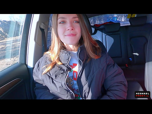 Russian Hitchhiker Blowjob for Money and Swallow Cum - Russian Public Agent