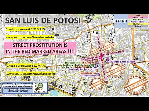 Street Prostitution Map of San Luis de Potosi, Mexico with Indication where to find Streetworkers, Freelancers and Brothels. Also we show you the Bar, Nightlife and Red Light District in the City.