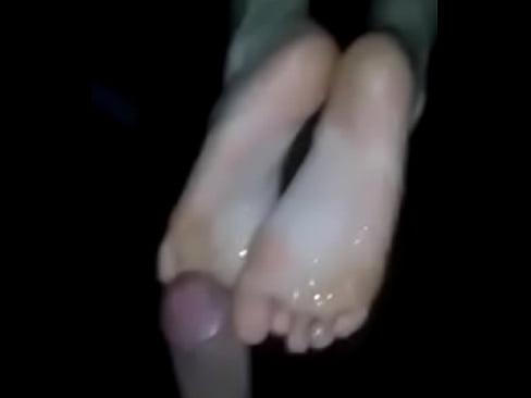Cum on soft soles very hard
