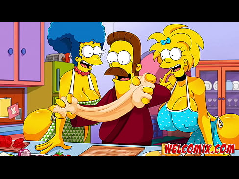 Orgy with hot asses from the Simpsons!
