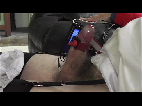 Hands Free Cum using Estim