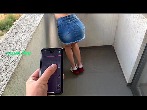 Controlling vibrator by step brother in public places   nzporn.live