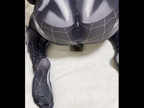 The cosplay suit wear ass hole training