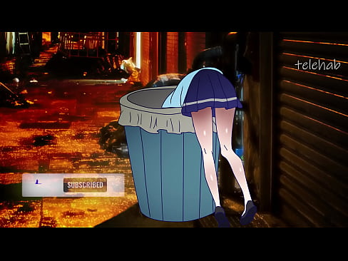 The girl got stuck in the trash and got fucked by a guy ! Genshin Impact Anime
