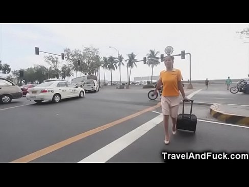 Traveler Fucks a Filipina Flight Attendant!