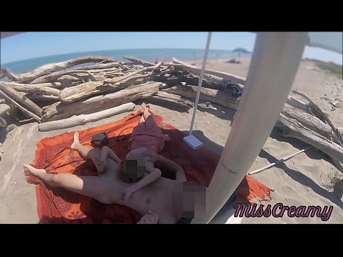 Voyeur watching us while my hot teacher masturbating and cumshot cock in nudist beach public - Risky Public Sex - Caught Handjob by stranger P2 - MissCreamy  Voyeur watching us while my hot teacher masturbating and cumshot cock in nudist beach public - Risky Public Sex - Caught Handjob by stranger P2 - MissCreamy