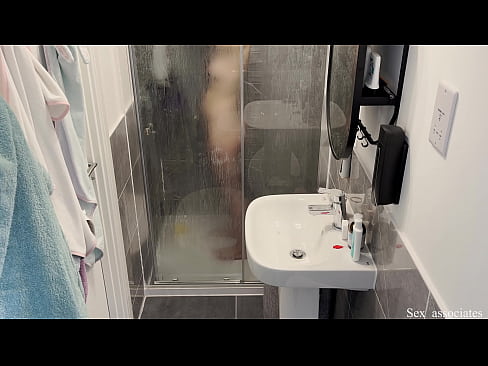 Nanny Cam in the apartment caught a hot young nanny taking a shower.