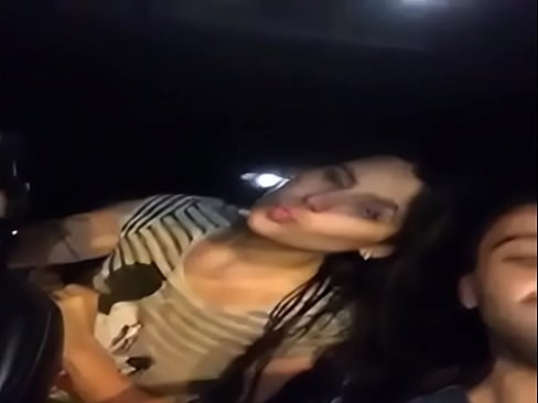 Girls exposing boobs to guy in car too much fun  Girls exposing boobs to guy in car too much fun