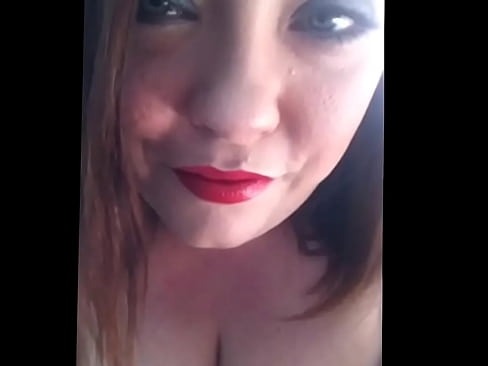 Chubby Girl Talking Filth While Blowing Kisses Wearing Lippy