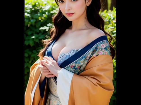 AI Gravure Japanese woman in a kimono