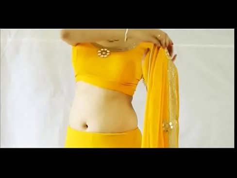 Sexy teen wearing saree and showing her boobs and assets