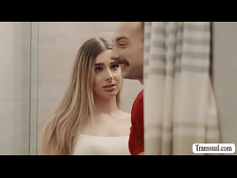 Busty TS babysitter is doing laundry while her boss is fucking her ass behind the back.After that,they move into the bathroom and continue fucking.  Busty TS babysitter is doing laundry while her boss is fucking her ass behind the back.After that,they move into the bathroom and continue fucking.