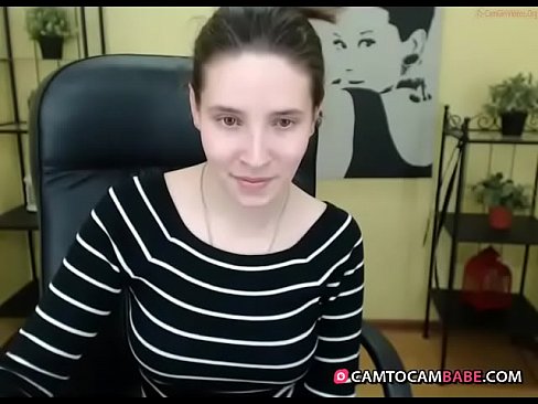 Young girl while chatting on cam
