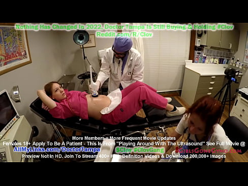 VERY Pregnant Nurse Nova Maverick Allow Doctor Tampas Other Nurses Test Out Brand New Ultra Sound Device On Her Preggers Belly EXCLUSIVELY At GirlsGoneGyno.com MedFet Movies