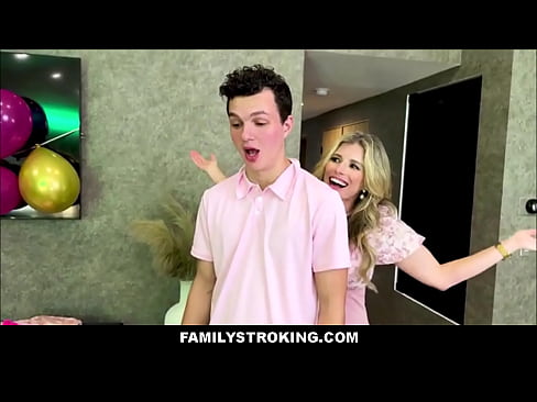 FamilyStroking - Big Tits MILF Step Mom & Blonde Skinny Teen Step Daughter Let Big Dick Step Son Fuck Them Both For His Birthday  FamilyStroking - Big Tits MILF Step Mom & Blonde Skinny Teen Step Daughter Let Big Dick Step Son Fuck Them Both For His Birthday
