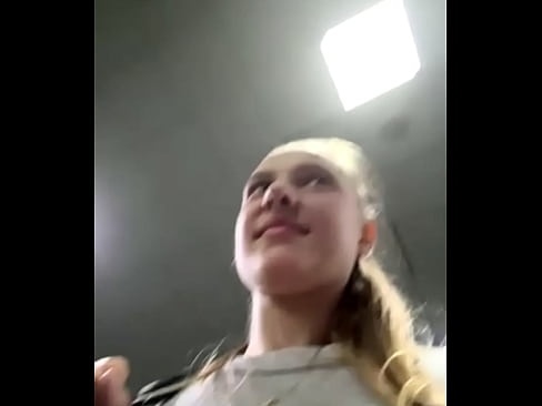 Horny girl fucking in the gym