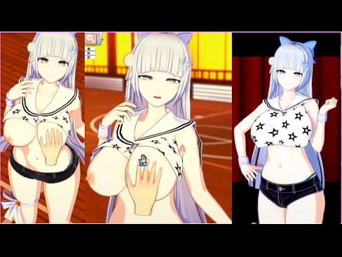 【エロゲーコイカツ!】白髪ロング前髪ぱっつん爆乳方言娘jkのおっぱい揉んで手コキフェラ奉仕してもらってからのエッチ!3DCGエロアニメ動画【ヘンタイゲーム】