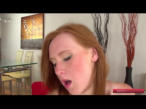 Freckled Redhead Linda Sweet Gets Pale Pussy Fucked & Face Cummed On!