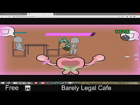 Barely Legal  Cafe (free game itchio ) 18, Adult, Arcade, Furry, Godot, Hentai, minigames, Mouse only, NSFW, Short
