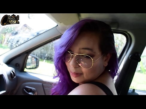 Paying my Uber with my tits and pussy