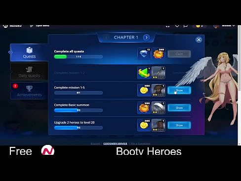 Booty Heroes (Nutaku Free Browser Game) Card Battle RPG, Dating Sim, Idle