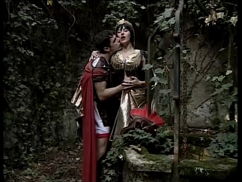 Ancient centurion fucking a courtesan in the wood