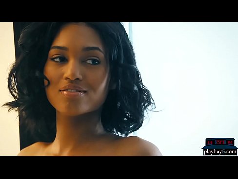 Amazing ebony teen Noel Monique reveals her petite body