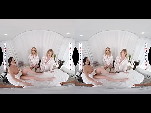 naughty america groupsex with 3 hotties in VR