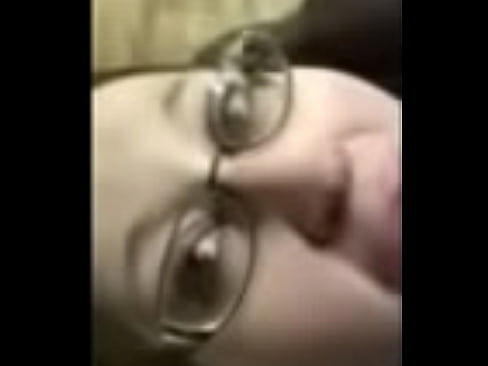 Nasty chubby slut sucking my cock
