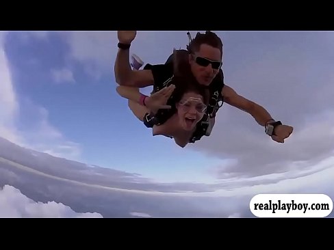 Hot babes boar hunting and sky diving