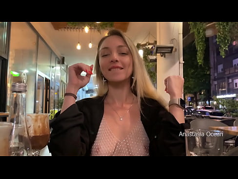 Anastasia Ocean on first date topless in public.