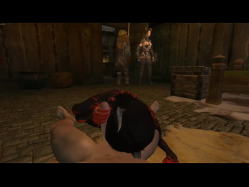 Skyrim Blowjob and Handjob from Sexy Demon