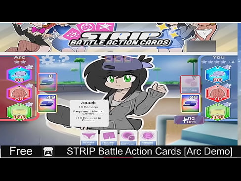 STRIP Battle Action Cards  (free game itchio ) Card Game, 2D, Adult, Anime, Cute, Eroge, Erotic, Hentai, NSFW, Voice Acting