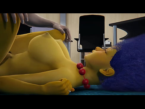 Marge Simpson - Titjob with penis licking and squirting orgasm