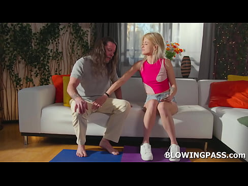 Nicole Nichols finds yoga boring. She asks her yoga instructor if she can suck his big cock. The old man is down for it and starts fucking her face.  Nicole Nichols finds yoga boring. She asks her yoga instructor if she can suck his big cock. The old man is down for it and starts fucking her face.
