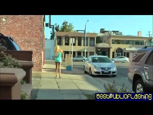 Addison O'Riley - Leggy Blonde Public Flashing Slut pt. 1