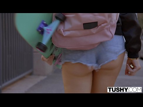 TUSHY Cute Teen Rides Hung Daddys with that butt