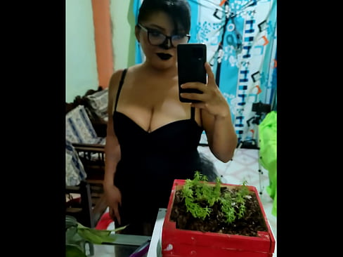 This is the video of the dirty old woman!! She looks very sexy on Halloween, she dresses as Dracula and shows off her beautiful tits. She thinks she can still have sex and make homemade porn