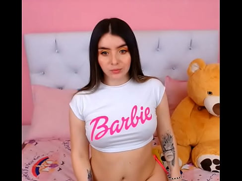 White Tshirt Barbie Girl Cam Show Latina