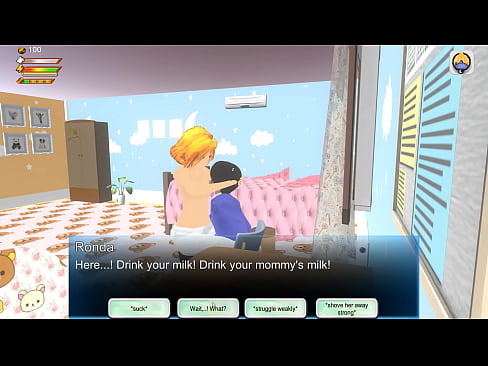 Clueless player is treated like ABDL  in this 3d femdom game