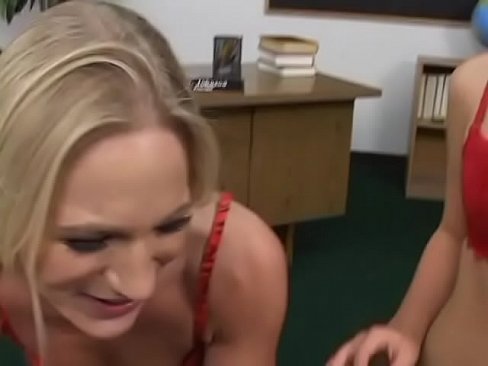 Aaliyah Jolie and Mandy fox are sucking professor's dick right in the classroom